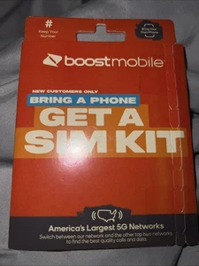 Boost Mobile Bring A Phone Get A Sim Kit - Picture 1 of 2