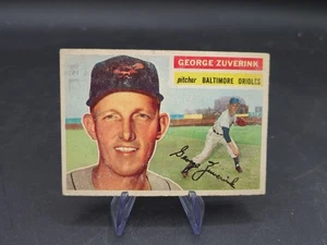 1956 Topps George Zuverink 276 Baltimore Orioles - Imagen 1 de 2