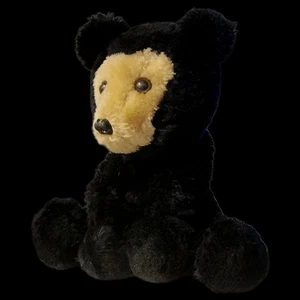 Vintage R Dakin Baby Blackfoot Teddy Bear Plush 9" Black Tan Foot 1976 Bearfoot  - Picture 1 of 8