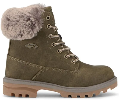 Lugz Women's Empire Hi Fur Lace Up Boot Woodland/Mire/Gum (Select Size) - Image 1 of 2