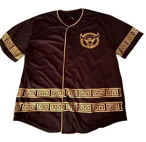 NBA Chicago Bulls Black and Gold Tribal Design Button Front Jersey Xl - Bild 1 von 10