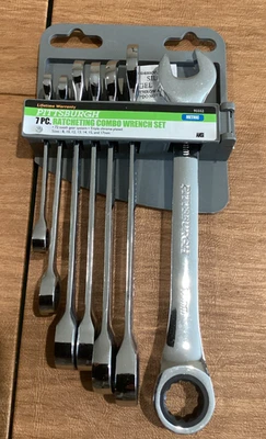 Pittsburgh Professional 7 Piece SAE Ratcheting Combo Wrench Set | 96654 - Image 1 of 4