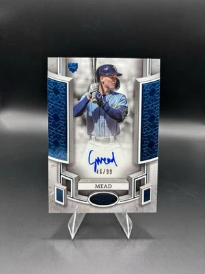 2024 Topps Tier One -  Autographs Curtis Mead #BOA-CME Blue Foil /99 (AU, RC) - Image 1 of 2