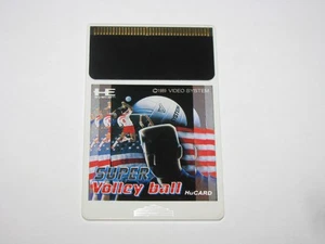 Super Volleyball PC Engine HuCard Japan import card only US Seller - Picture 1 of 2