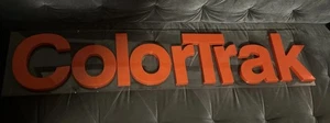 RCA Colortrak Plastic Plexiglas Sign Red Letters Only Television - Picture 1 of 6