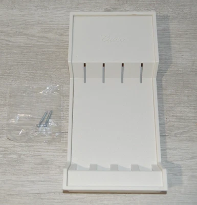 Bandeja porta cuchillos para carne Cutco 4 ranuras montaje en pared #1745 blanco Foto 1 de 4