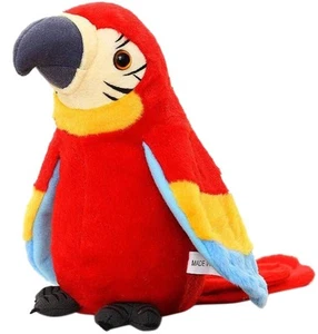 Pappagallo Ara Parlante Ripeti Quello che Dici Peluche Giocattolo Elettronico... - Foto 1 di 9