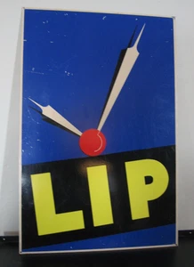 Altes Emailschild LIP Uhrmacherei Art Deco 45 x 30 cm - Bild 1 von 9
