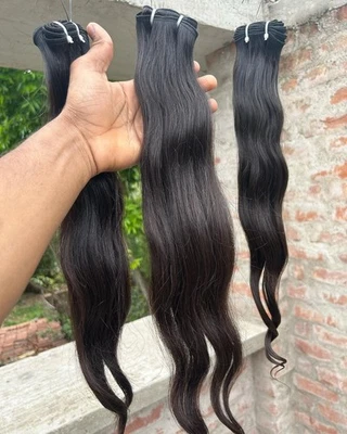 Extensiones de cabello humano South Indian Raw Remy - 100 % naturales, sin procesar Foto 1 de 4