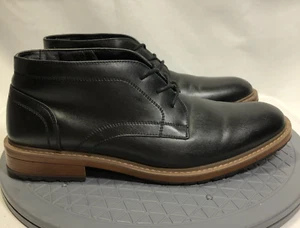 Perry Ellis Venice Mens Shoes Size 13 Black Lace Up - Picture 1 of 10