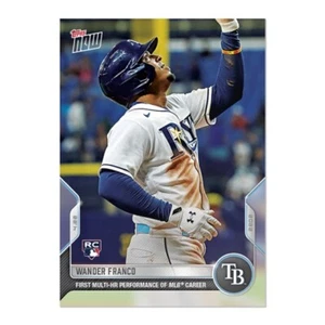 2022 Topps NOW #77 ⚾️ Wander Franco ⚾️ Tampa Bay Rays RC ⚾️ 1st Multi-HR Game - Picture 1 of 2