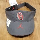 Oklahoma Sooners Jordan Visor Hat Cap Gray One Size Jumpman Nike Dri-fit New