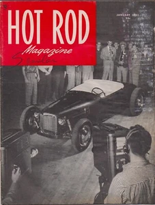 HOT ROD originale gennaio 1951 SCTA Drag Racing El Mirage V8 Ford 32 SoCal - Foto 1 di 2