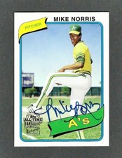 2005 Topps All-Time Fan Favorites Autographs #FFA-MNO Mike Norris Oakland A's