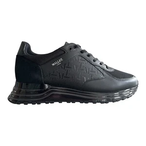 Scarpe da ginnastica Mallet Lux Gas 2.0 Midnight Gas logo stampa griglia in pelle taglia UK 10 - Foto 1 di 20