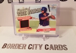 Tim Tebow 2018 Topps Pro Debut 🔥 Fragments of the Farm Relic Patch 🔥 Mets - Picture 1 of 2