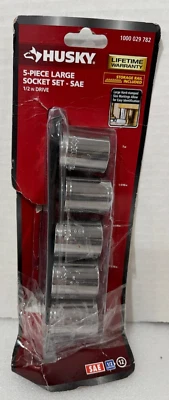 Husky 1/2 in. Drive SAE Large Socket Set (5-Piece)  # 1000 029 782 - Open Box - Image 1 of 4