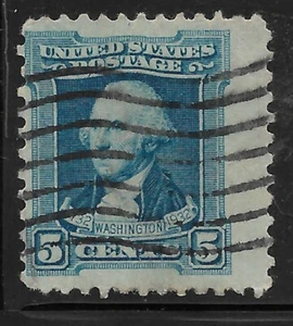 US 1932 Sc# 710 5 C used Washington Bicentennial NICE POSTMARK - Vivid Color - - Picture 1 of 1