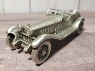 The Danbury Mint 1934 Alfa Romeo 6C1750 Zagato Spider 1:43 Scale Pewter Car - Image 1 of 4