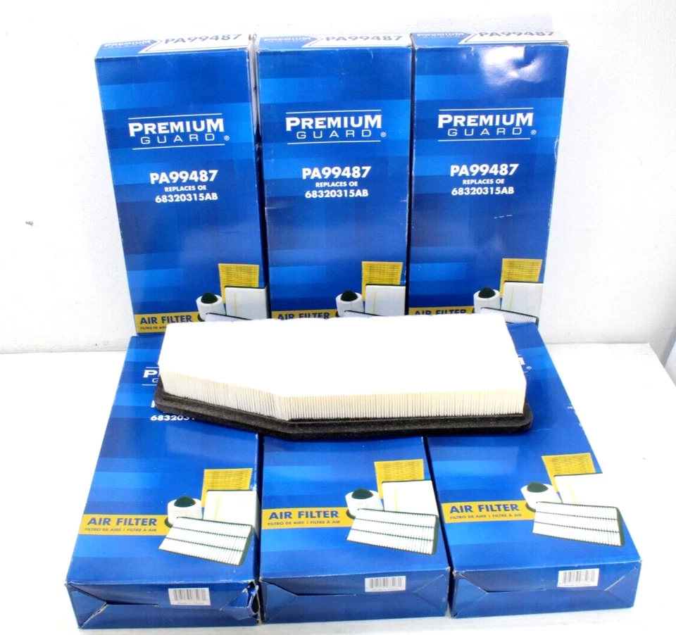 6 件装发动机空气过滤器适用于吉普切诺基 2019 2020 2021 2022 2.0L 68320315AB — 第 1/4 张图片