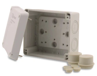 BOXEXPERT Verteilerdose Hanse 139x119x70mm IP66 Staubdicht Grau Installation Box