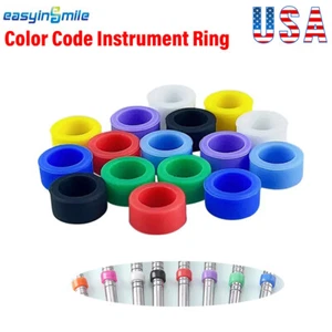 25or50pc EASYINSMILE Dental Instrument Color CODE RING Silicone Autoclavable - Picture 1 of 21