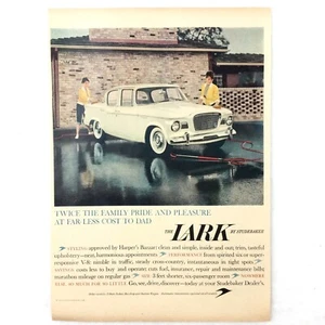 1959 Lark Studebaker Vintage Print Ad - Compact American Car Twice Family Pride - Picture 1 of 1