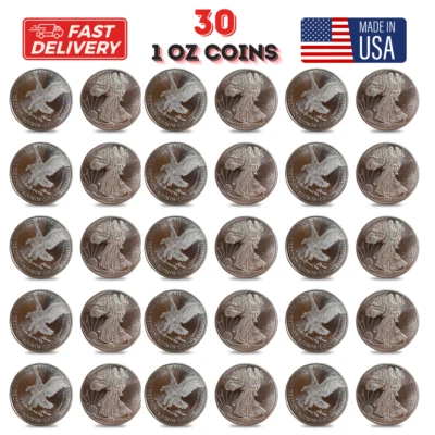 Monedas lingotes lingotes de metal fino de titanio sólido 999 de 30 - 1 onza oz Foto 1 de 4