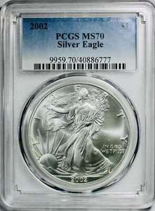 2002 American Silver Eagle - PCGS MS-70 - Mint Sate 70 - Picture 1 of 4