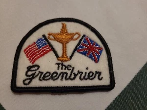 Greenbrier Resort Hotel rare 1979 Ryder Cup Golf Embroidered Patch or Ornament - Picture 1 of 1
