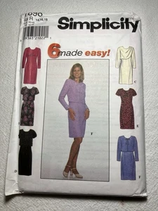 Simplicity Pattern 7898 Misses'/Misses’ Petite 6 Dresses Sizes 14-18 UNCUT - Picture 1 of 2
