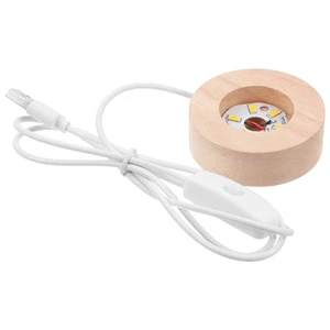 Juego de Base de Luz Soporte de Cristal Brillante Esfera Iluminada Soporte de Globo - Imagen 1 de 12