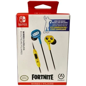 Wired Earbuds Nintendo Switch Fortnite Peely - NO CODE - Picture 1 of 5