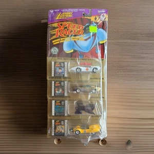 1997 Johnny Lightning Speed Racer, 4 Car Die Cast Collection with Reel Cells - Picture 1 of 12
