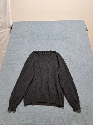 Club Room Sweater Mens Size XL Gray Knit Casual V Neck Long Sleeve Pullover - Image 1 of 4