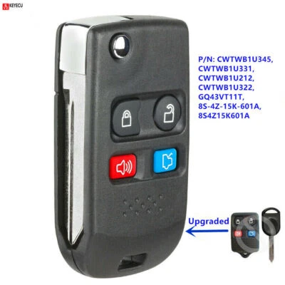 for Ford for Lincoln for Mercury Upgraded Remote Key Fob 315/433MHz CWTWB1U345 Foto 1 de 4