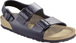 Birkenstock Sandale mit Fersenriemen Milano Black Naturleder Gr.40 normale Weite - Bild 1 von 2