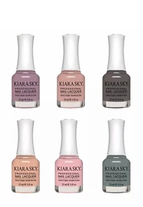 Kiara Sky Snow Place Like Home Collection - Nail Lacquer full 6pcs N597-N602 - Picture 1 of 1