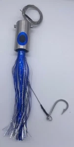Salt Slayer® High Speed Stainless Steel Trolling Lure Rattling head Mylar skirt - Picture 1 of 3
