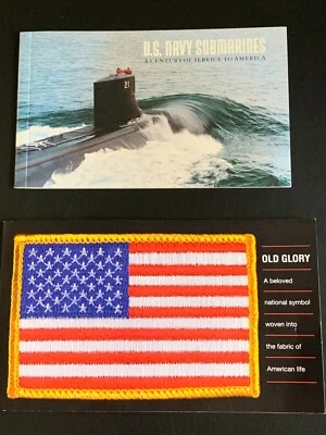 US BK279 Navy Submarines 3377a + BK294 Old Glory 3780b Complete Stamp Booklets - Image 1 of 4