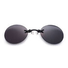 Retro Round Clip-on Nose Glasses Matrix Rimless Sunglasses Men Fashion Uk_