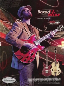 Eric Krasno (Soulive) Ibanez Artcore AF AW Gitarre Werbung 8x11 Werbedruck - Bild 1 von 3