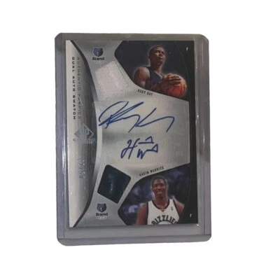 HAKIM WARRICK/RUDY GAY 2006-07 Upper Deck DUAL AUTOGRAPH And Game Jersey Card - Image 1 of 4
