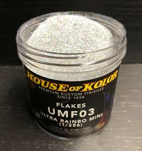 House of Kolor Metal Flake UMF03-C01 Ultra Rainbow Mini Flake 3 oz - Picture 1 of 1