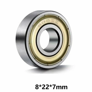 608ZZ Shielded Deep Groove Ball Bearing 8 x 22 x 7mm for Electric Motor ETC - Picture 1 of 4