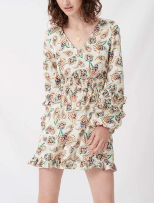 Vestido Feminino Maje Tamanho 36 FR/S Floral Fit And Flare Vestido MFPRO01501 - Imagem 1 de 4