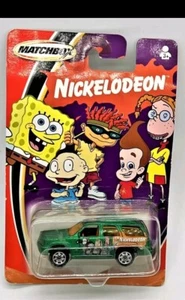 2002 Matchbox 1:64 Cadillac Escalade Nickelodeon Green - Picture 1 of 4