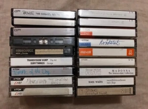 Cassette Lot #4 (TDK SA, D, Maxell, rock, pop, glam, etc.) - 18 tapes - Picture 1 of 3