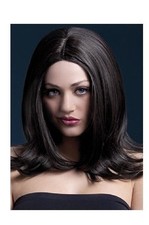 Parrucca per donna corte come capelli veri vera lunga nera sexy capelli finti