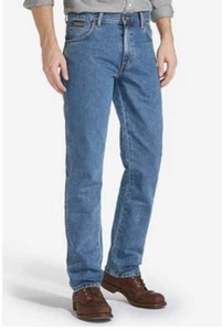 Wrangler Jeans Para Hombre Texas No Elástico Recto 'Lavado a Piedras' SEGUNDOS DE FÁBRICA WA40 - Imagen 1 de 11